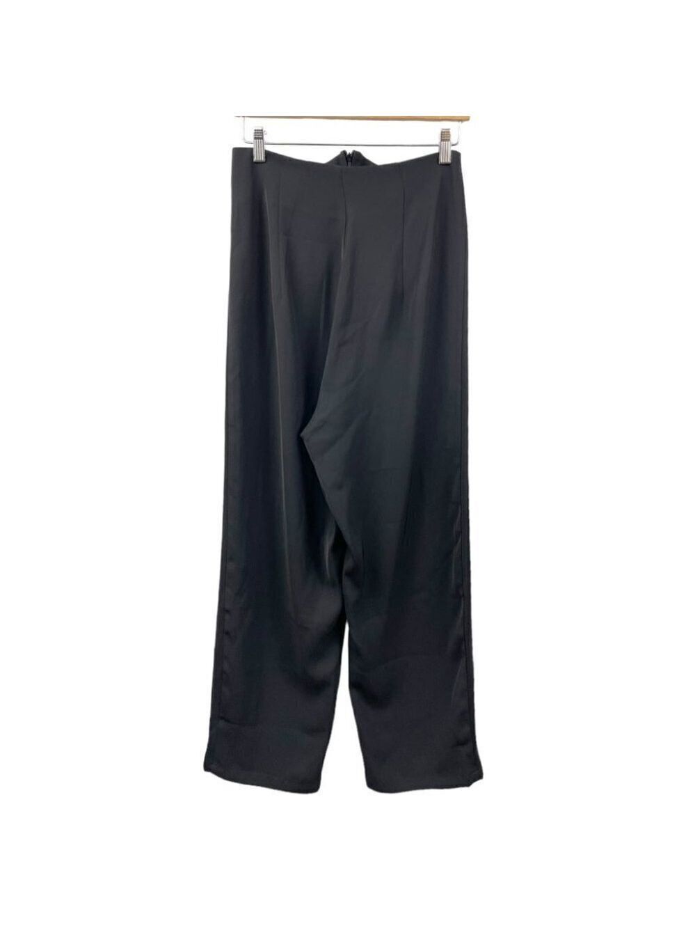XIN Yi Black Viscose High Waisted Avant Garde Trousers Size S ( Asian L)
